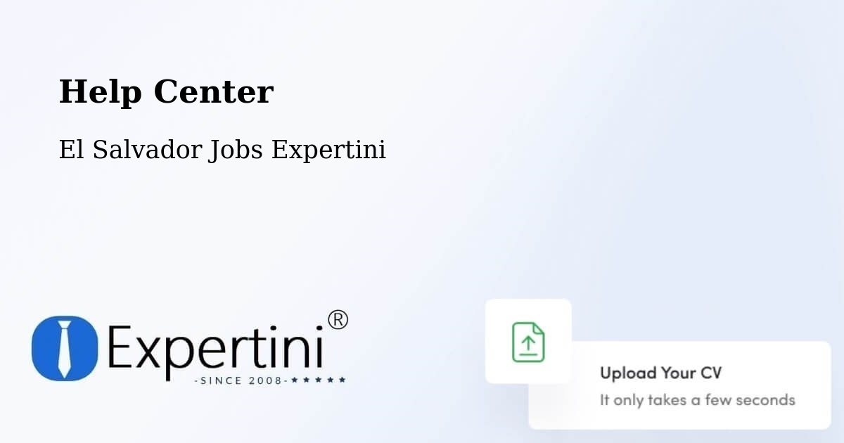 Help Center – Tonacatepeque - El Salvador Jobs Expertini